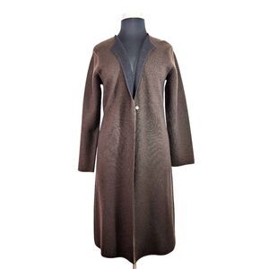 Alfani XL Brown Sweater Jacket Duster Coat Wool Blend VTG Fairycore Cottagecore